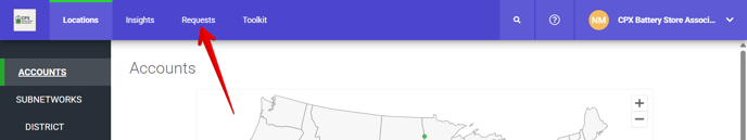 PartnerHub Dashboard (Requests arrow) (cropped)